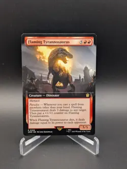 Flaming Tyrannosaurus (Extended Art) Universes Beyond: Doctor Who Regular - Image 1