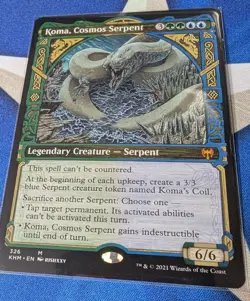 Koma, Cosmos Serpent Showcase NonFoil MTG KHM Kaldheim - Image 1