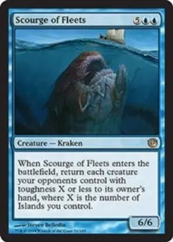 Scourge of Fleets - Foil - Journey into Nyx #51/165 MTG Magic The Gathering - Image 1