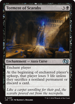 Torment of Scarabs #495 | Near Mint | Foundations Jumpstart Magic MTG - Image 1