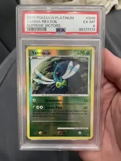 Pokemon 2009 Platinum Supreme Victors Yanma Reverse Foil Holo PSA 6 #SH9 - Image 1