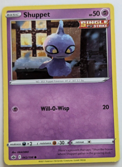 Shuppet 062/198 - 2021 Pokemon TCG - Chilling Reign Common - Image 1