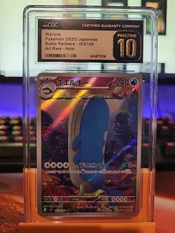 Wailord 103/100 Battle Partners Holo (Japanese) Graded Pokemon CGC Pristine 10 - Image 1