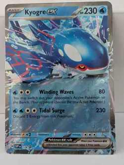 Pokemon TCG Kyogre ex SVP 178 Scarlet & Violet Black Star Promo - NM - Image 1