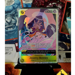 Bandai Jewelry Bonney OP13-108 Super Rare Alt Art Foil Carrying on His Will EN - Image 1