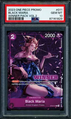 Black Maria - ST04-011 - PSA 10 - Winner Promo - Promo - One Piece - 61829 - Image 1