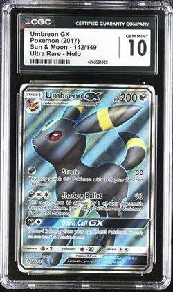🌓🌗 CGC 10 Umbreon GX 142/149 Ultra Rare Holo Sun & Moon 2017 Pokemon Card - Image 1
