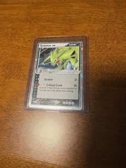 Pokemon TCG Tyranitar EX Pop Series 1 Holo Ultra Rare Card #17/17 - Image 1