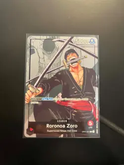 Roronoa Zoro OP01-001 L (Alt Art) 25th Anniversary Promo One Piece Card NM/M - Image 1
