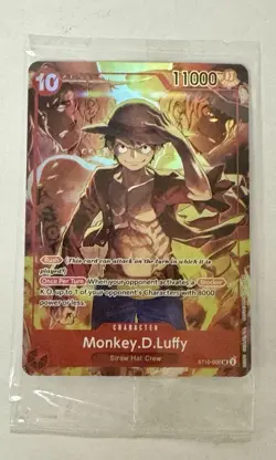 Monkey D. Luffy ST10-006 Alt Art SR Promo Sealed Pack Fresh One Piece Card - Image 3