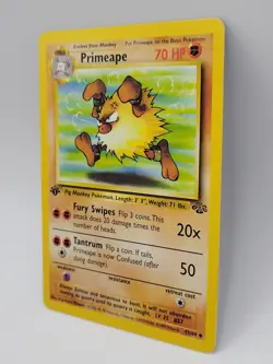 Primeape 43/64 1st Edition Jungle Pokemon Card MP WOTC 1999 Vintage - Image 4
