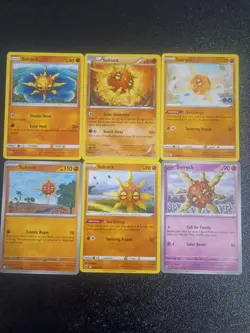 X6 Solrock Pokemon Mixed Lot Card All Different Collection - Image 1