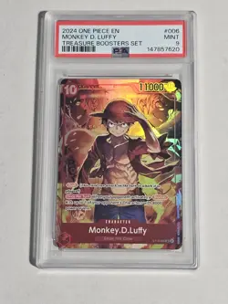 PSA 9 Monkey.D.Luffy(Treasure Booster Set)ST10-006 One Piece Promotion Card Foil - Image 1
