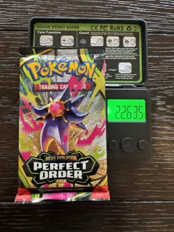 (HEAVY) 🔥 22.63g Pokemon TCG Cards Perfect Order Booster Pack Factory Sealed✅ - Image 1
