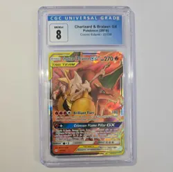 Charizard & Braixen GX 22/236 - CGC 8 - Cosmic Eclipse - Pokemon Card - Image 2