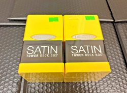 Ultra Pro Satin Tower Deck Box BRIGHT YELLOW - Stores 100+ Cards (2 Deck Boxes) - Image 1