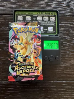 (HEAVY)🔥 22.67g Pokemon TCG Cards Ascended Heroes Booster Pack Factory Sealed ✅ - Image 1