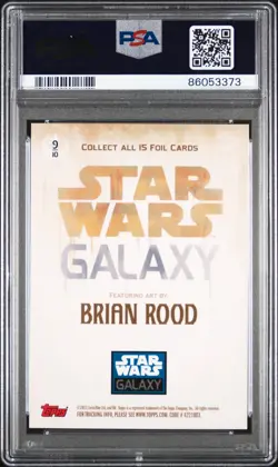 2011 TOPPS STAR WARS BOBA FETT GALAXY SERIES 6 FOIL CARDS #9 PSA 10 - Image 2