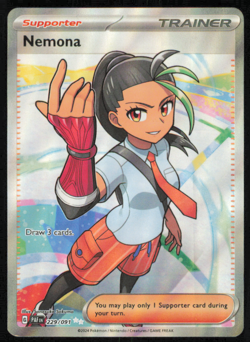 Nemona 229/091 Sv: Paldean Fates Holo Full Art Ultra Rare Pokemon Card NM - Image 1