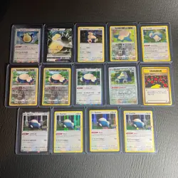 Pokemon Snorlax Holo & Reverse LOT OF 14 TCG Cards English & Japanese - Image 1