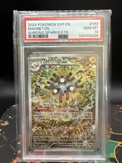 2024 POKEMON SVP EN MAGNETON -ELITE TRAINER BOX #159 GEM MINT PSA 10 - Image 1