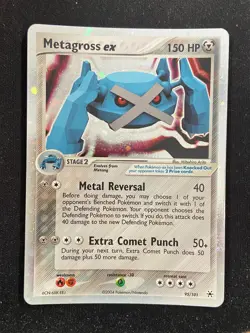 Metagross EX - 95/101 EX Hidden Legends (Pokemon) Half Art Ultra Rare - MP - Image 1