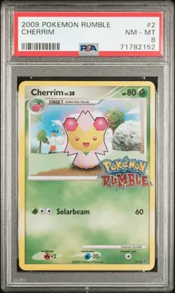 PSA 8 Cherrim 2/16 Pokemon Rumble NM-MT Graded Pokemon Card - Image 1