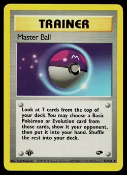 Pokemon Card - Master Ball Gym Challenge 116/132 1st Edition Uncommon - Image 1