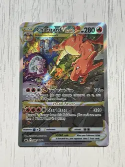 Pokemon Charizard VSTAR SWSH262 Full Art Black Star Promo Holo Card NM Condition - Image 1