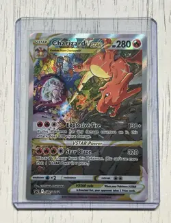 Pokemon Charizard VSTAR SWSH262 Full Art Black Star Promo Holo Card NM Condition - Image 2