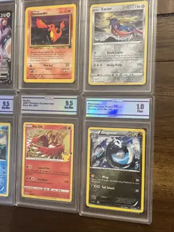 Pokemon Card Graded Slab Lot 9x Holo Reverse Foil V WOTC Rocket - Image 2