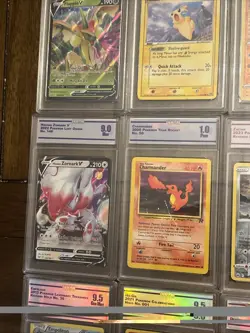 Pokemon Card Graded Slab Lot 9x Holo Reverse Foil V WOTC Rocket - Image 4