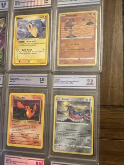 Pokemon Card Graded Slab Lot 9x Holo Reverse Foil V WOTC Rocket - Image 5