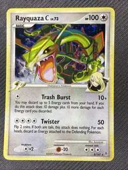 Pokemon Rayquaza C LV.73 SP Holo Rare Supreme Victors 8/147 Card Holo LP/NM - Image 1