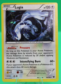 Lugia - 78/124 - Pokemon Fates Collide XY Cracked Holo Rare Card LP - Image 1