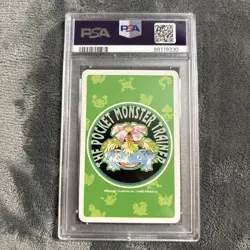1996 POKEMON GREEN VERSION PLAYING CARDS QUEEN OF SPADES #052 MEOWTH PSA 10 - Image 2