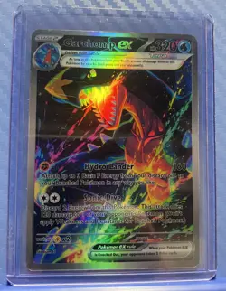 Pokemon Garchomp Anime Card Full Art Fanart Custom Card Holo ACG DIY - Image 1
