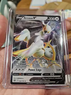 Pokemon Arceus V And Arceus VStar Promo Metal Cards Sword And Shield - Image 3