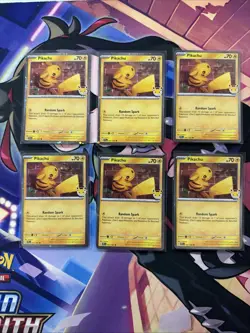 Lot Of 6 Pikachu 051/162 Pokemon Day Promo Cards Pokemon TCG All Near Mint - Image 1