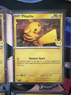 Lot Of 6 Pikachu 051/162 Pokemon Day Promo Cards Pokemon TCG All Near Mint - Image 3