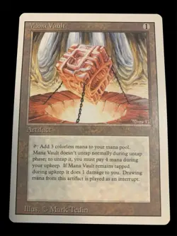 1994 Magic: The Gathering - Revised(3rd) - MANA VAULT - Vintage Rare - NM - Image 1