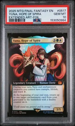 Yuna, Hope of Spira (Extended Art) Magic Final Fantasy Foil PSA 10 - Image 1
