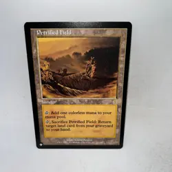 Petrified Field 323 Rare Odyssey Magic: The Gathering Lightly Played - Image 1