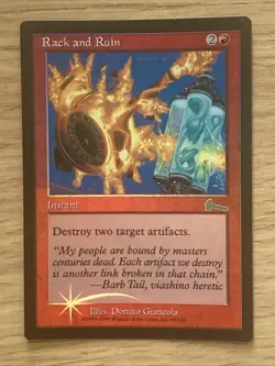 Rack And Ruin Foil Urza's Legacy - Near Mint - Image 1