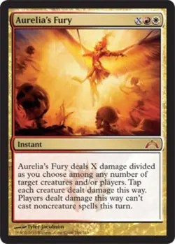 Moderate Play, English MTG Regular Aurelia's Fury Gatecrash Magic the Gathering - Image 1