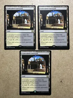 3x MTG Concealed Courtyard Kaladesh Regular - Image 1