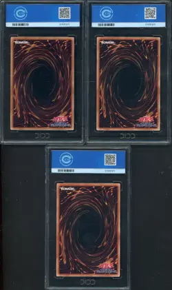 Lot (3) CIC 10 Yu-Gi-Oh! Quarter Century Art 9th 3rd 2nd Blue-Eyes White Dragon - Image 2