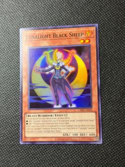 Yugioh Lunalight Black Sheep Super Rare NM AE CR08-AE028 - Image 1