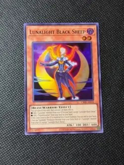 Yugioh Lunalight Black Sheep Super Rare NM AE CR08-AE028 - Image 2