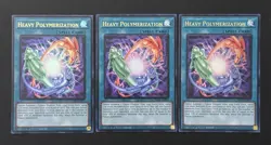 2026 YUGIOH RARITY RA05 1ST ED ULTRA RARE HEAVY POLYMERIZATION X3 NM - Image 1